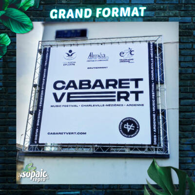 Bache grand format avec oeillets